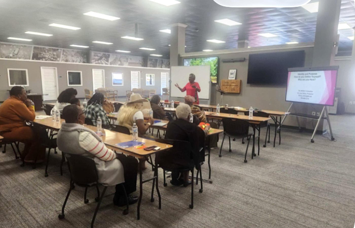 Participants at an Identity and Purpose workshop hosted by The Place of Legacy Village